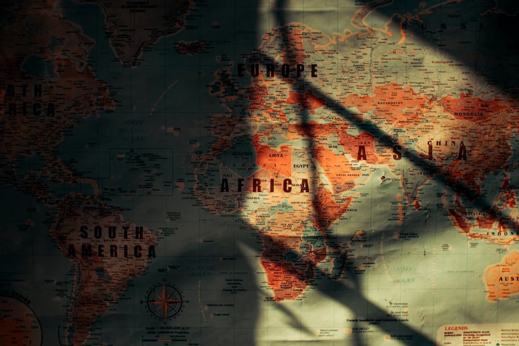 Crafting Captivating Headlines: Your awesome post title goes here From above of sunlit aged paper world map with continents countries and oceans